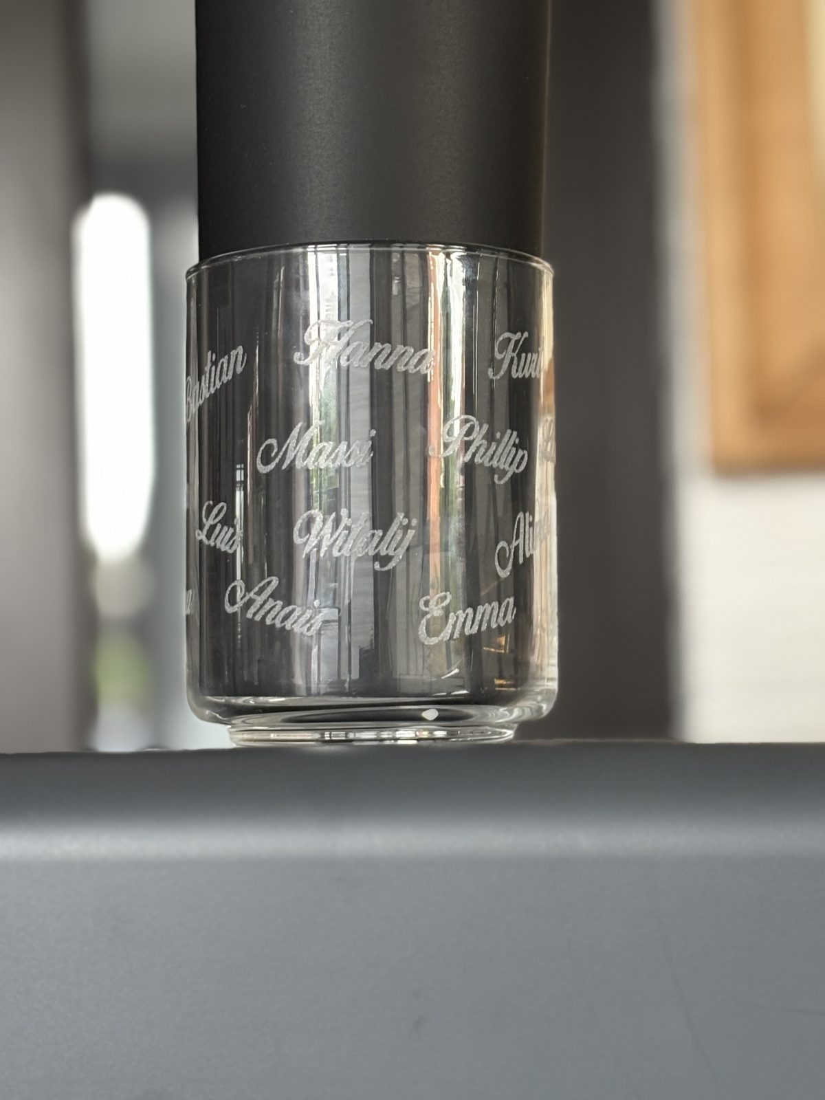 Bonbonglas mit Gravur